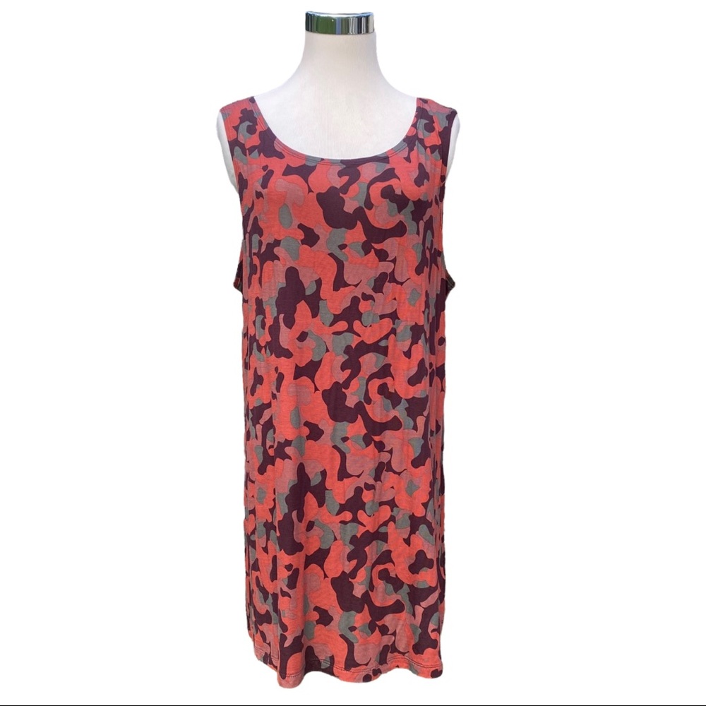 LOGO Lounge by Lori Goldstein Camo Tank Top XL Sleeveless Tunic